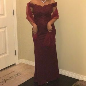 Maroon Prom Dress